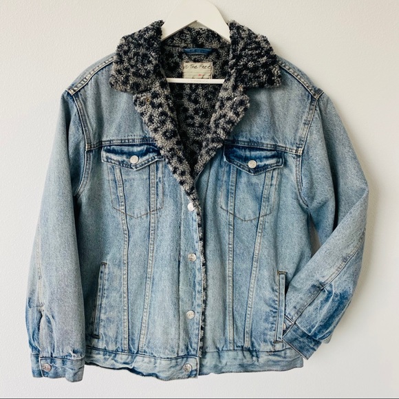 Free People Wild Ones Denim Trucker 